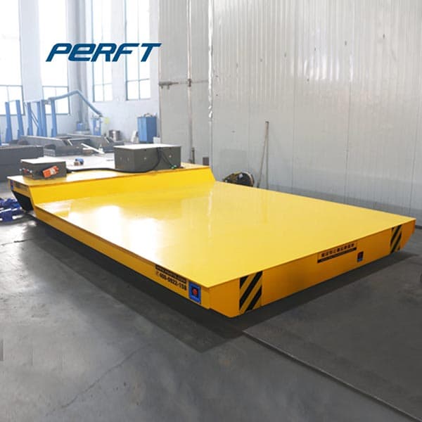 1-500T Battery Operated Transfer Trolley With Flat Tread Steel Wheels
